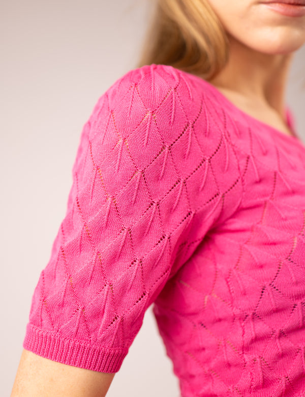 EVIE KNIT TOP- PINK