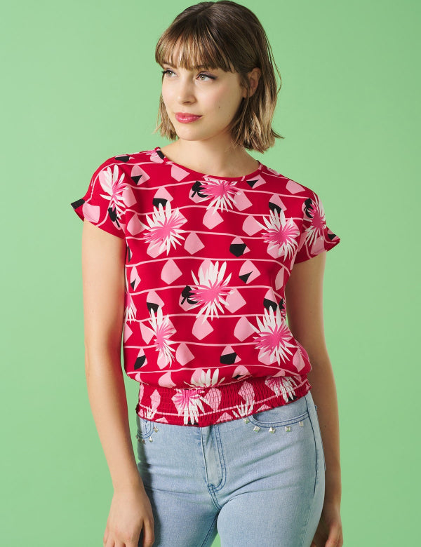 FLORENCE TOP-RED
